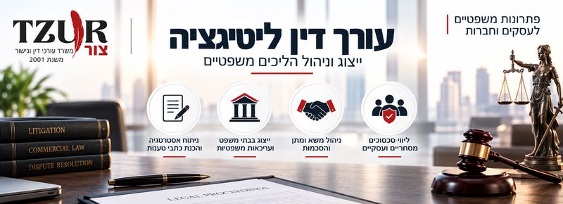 עורך דין ליטיגציה - ייצוג וניהול הליכים משפטיים